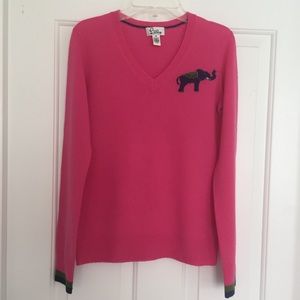 Lilly Pulizer Women’s V-Neck Pink Sweater.XS